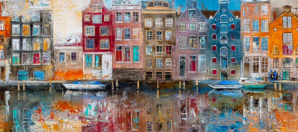 Amsterdam Gables - Original - SOLD by artist Veronika Benoni - Wyecliffe Galleries