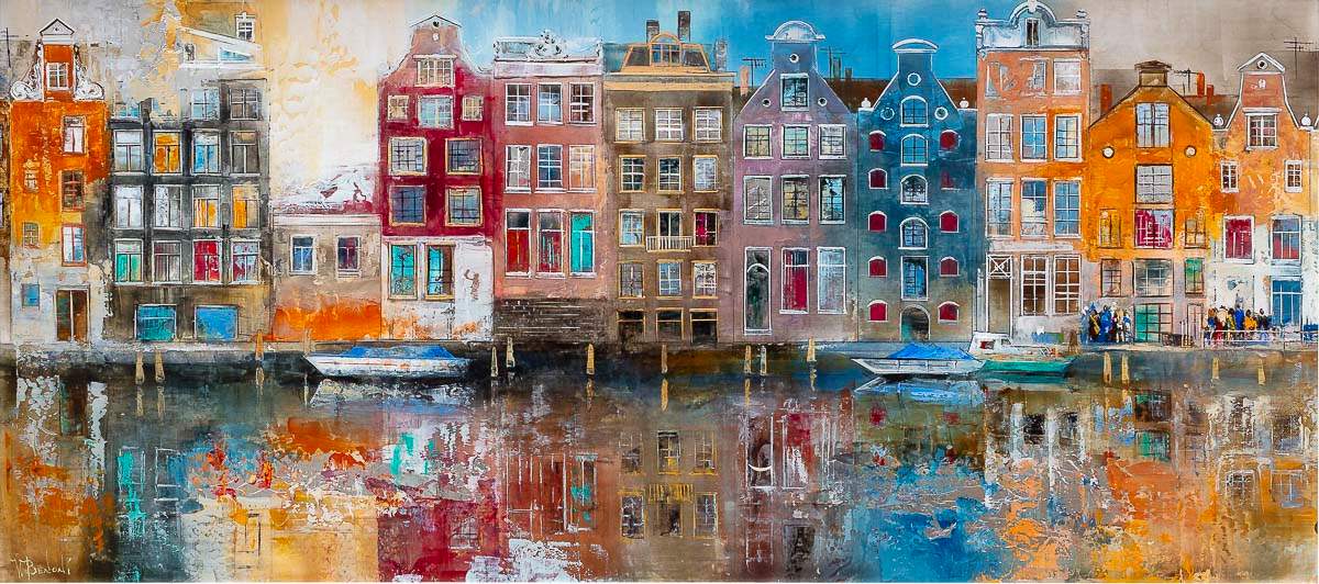 Amsterdam Gables - Original - SOLD by artist Veronika Benoni - Wyecliffe Galleries