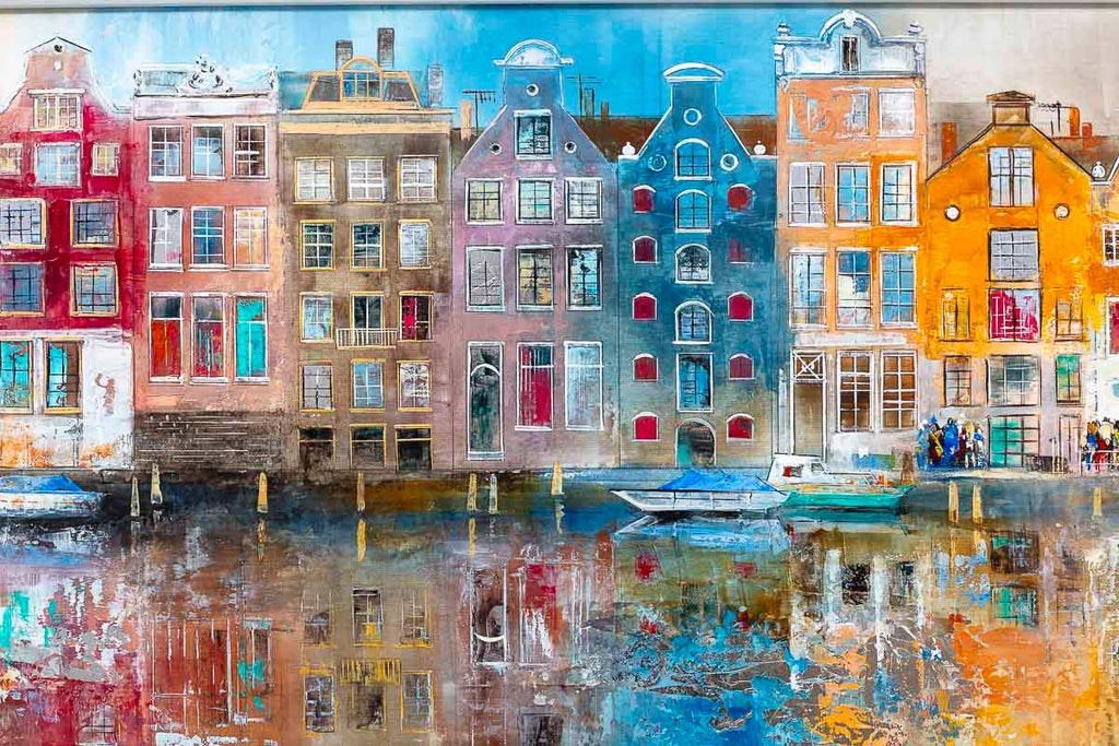 Amsterdam Gables - Original - SOLD by artist Veronika Benoni - Wyecliffe Galleries