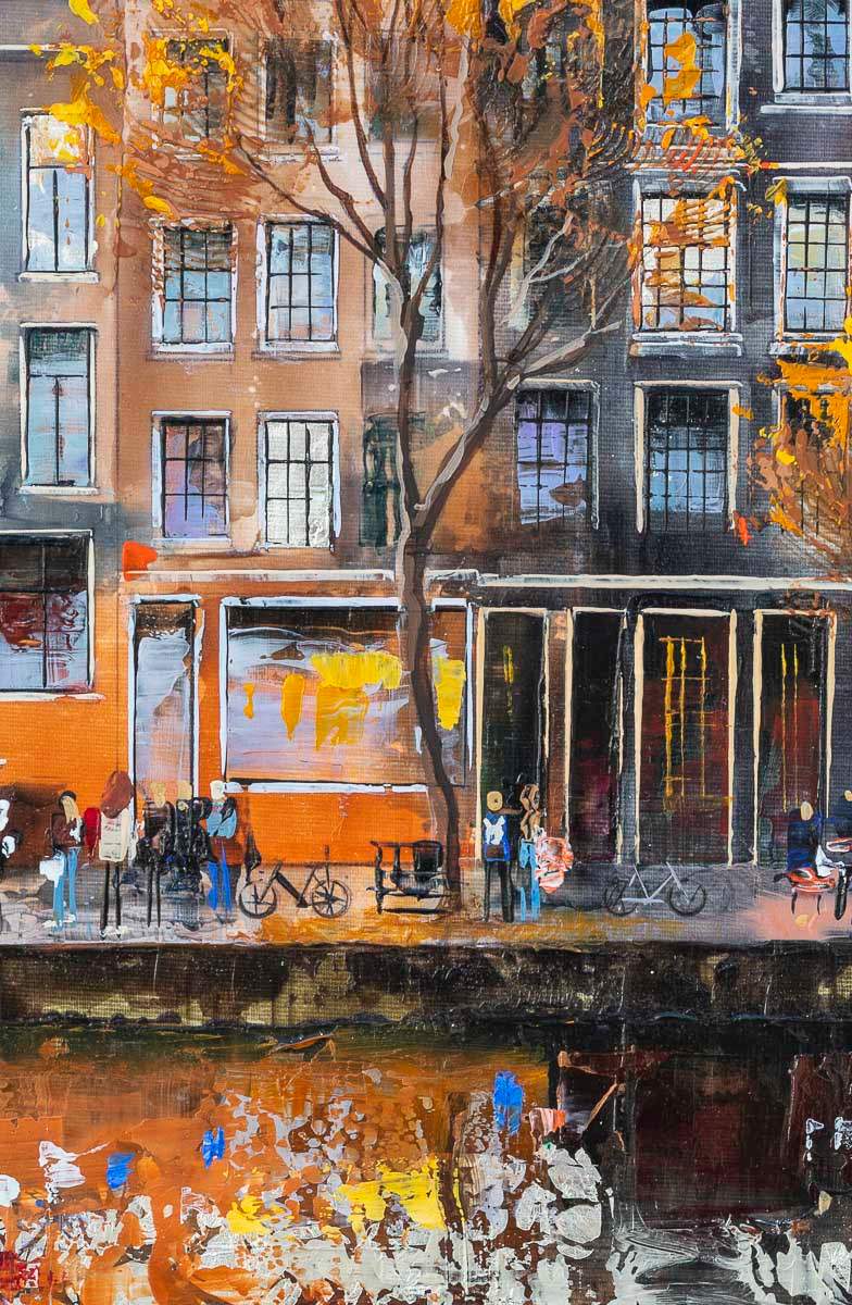 Amsterdam Glow - Original - SOLD by artist Veronika Benoni - Wyecliffe Galleries