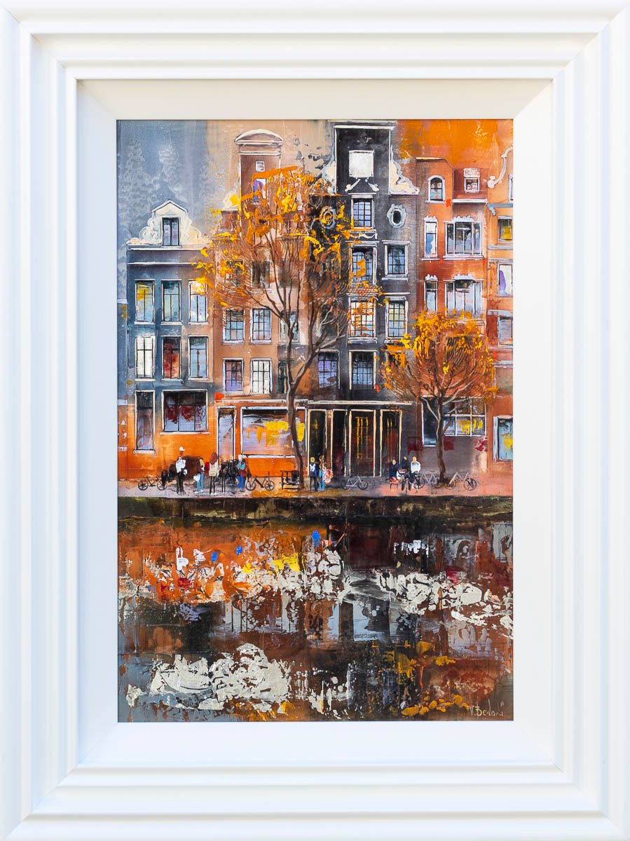 Amsterdam Glow - Original Veronika Benoni Framed