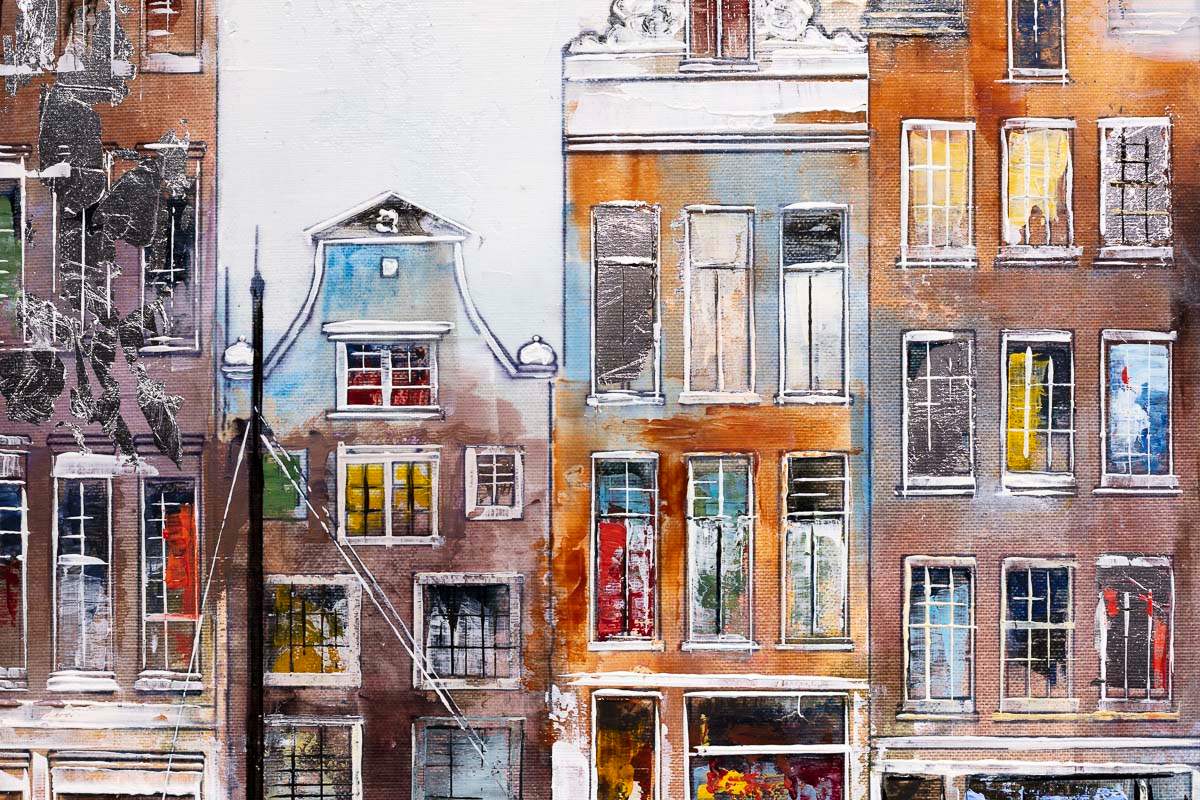 Amsterdam - Original - SOLD by artist Veronika Benoni - Wyecliffe Galleries