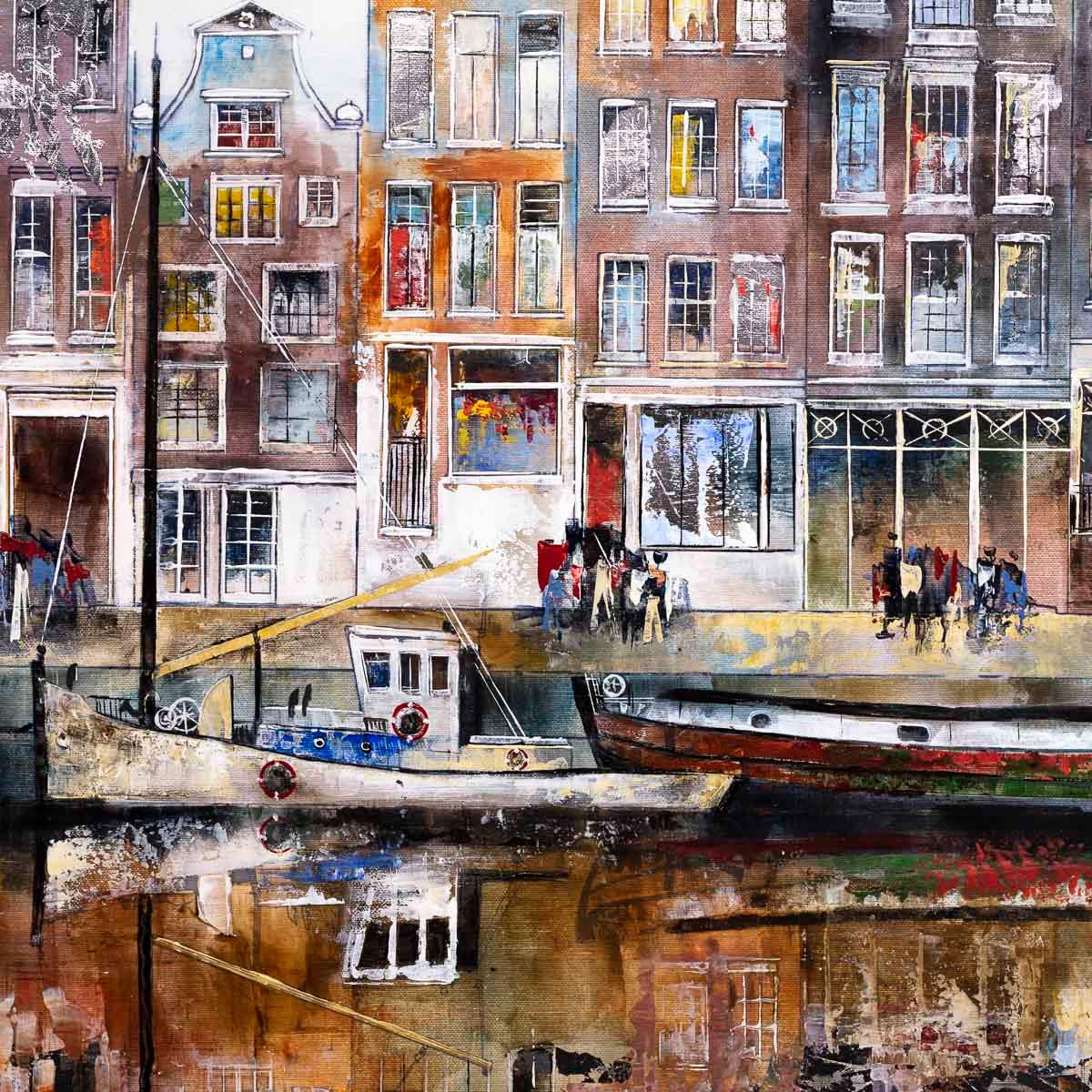 Amsterdam - Original - SOLD by artist Veronika Benoni - Wyecliffe Galleries