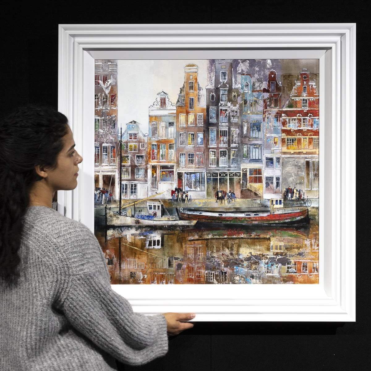 Amsterdam - Original - SOLD by artist Veronika Benoni - Wyecliffe Galleries