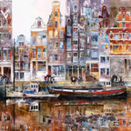 Amsterdam - Original - SOLD by artist Veronika Benoni - Wyecliffe Galleries