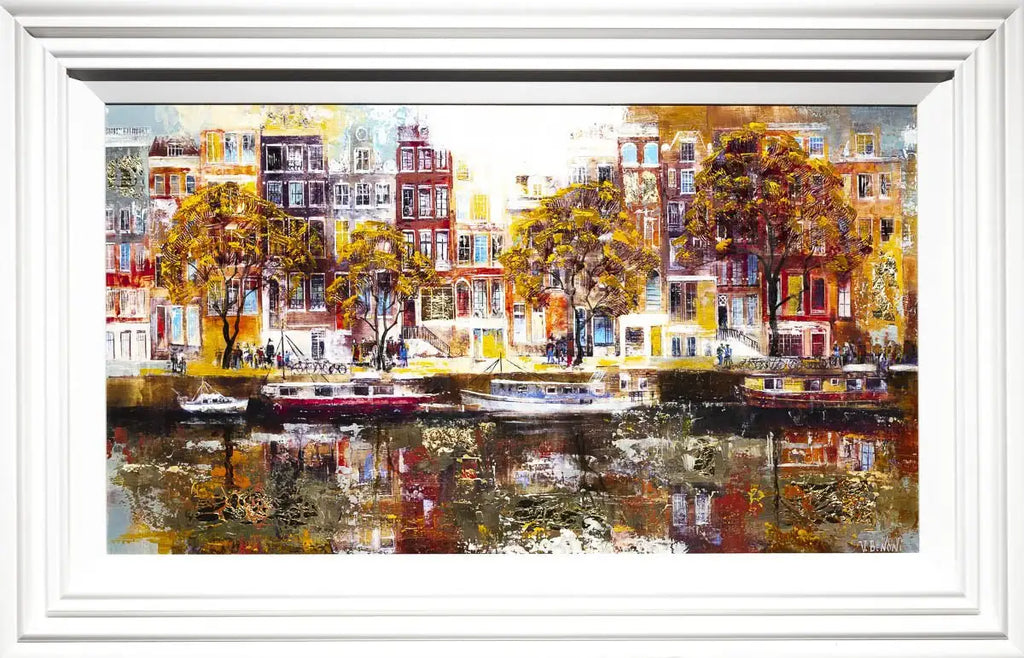 Amsterdam Reflections - Original - SOLD by artist Veronika Benoni - Wyecliffe Galleries