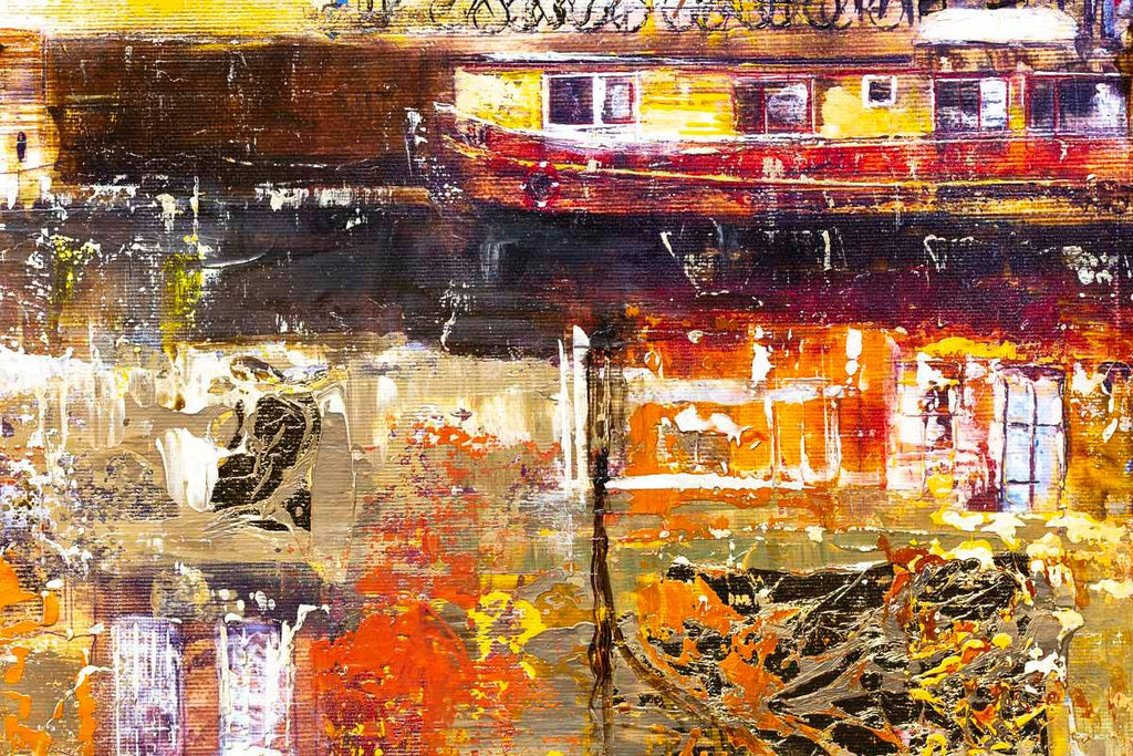 Amsterdam Reflections - Original - SOLD by artist Veronika Benoni - Wyecliffe Galleries