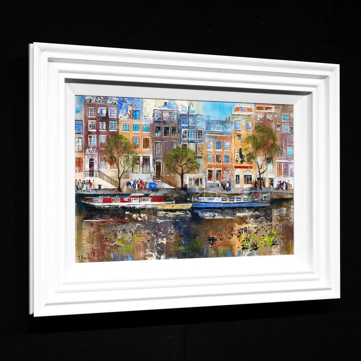 Amsterdam Stroll - Original - SOLD by artist Veronika Benoni - Wyecliffe Galleries