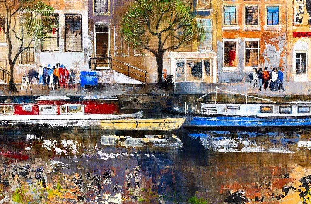 Amsterdam Stroll - Original - SOLD by artist Veronika Benoni - Wyecliffe Galleries