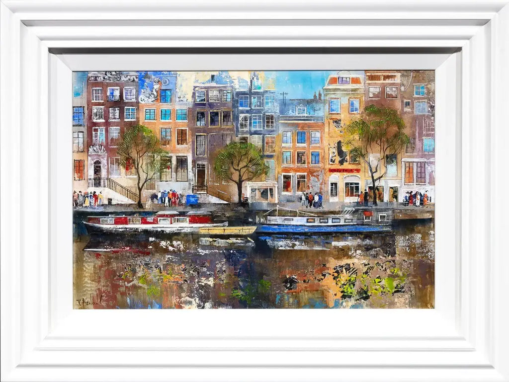 Amsterdam Stroll - Original - SOLD by artist Veronika Benoni - Wyecliffe Galleries