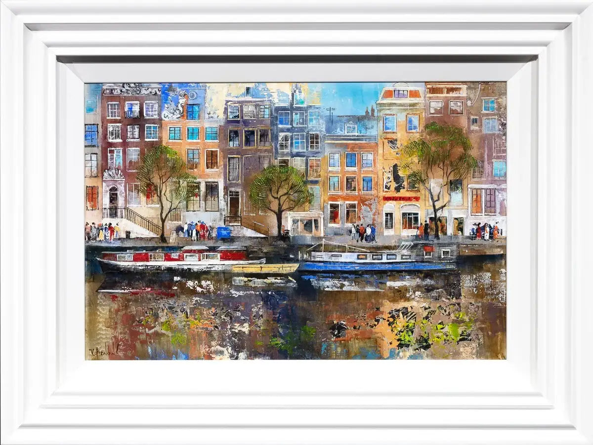 Amsterdam Stroll - Original - SOLD by artist Veronika Benoni - Wyecliffe Galleries