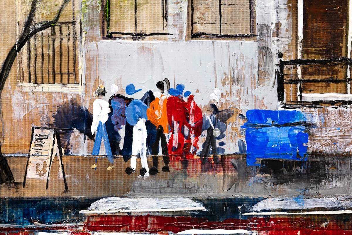 Amsterdam Stroll - Original - SOLD by artist Veronika Benoni - Wyecliffe Galleries