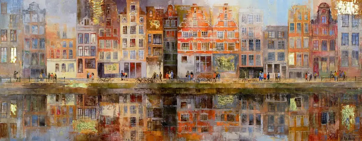 Amsterdam Sunrise - Original by artist Veronika Benoni - Wyecliffe Galleries