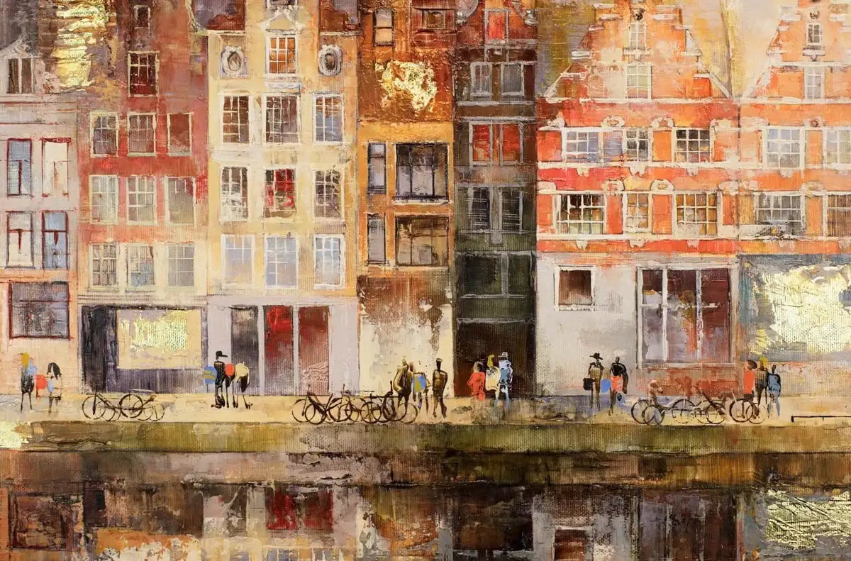 Amsterdam Sunrise - Original by artist Veronika Benoni - Wyecliffe Galleries