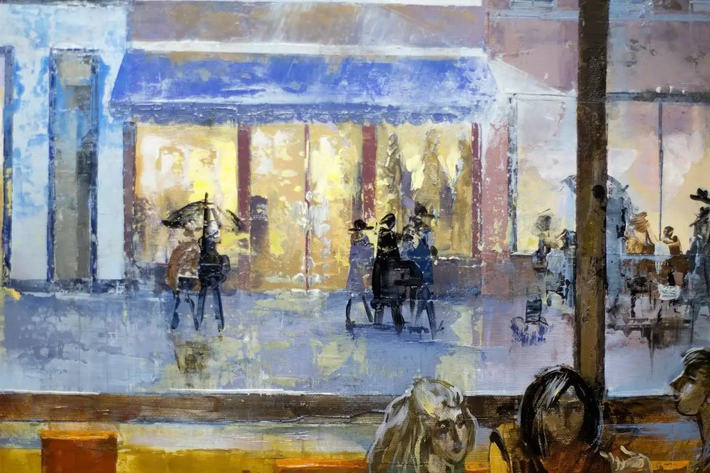 Art Cafe -SOLD by artist Veronika Benoni - Wyecliffe Galleries