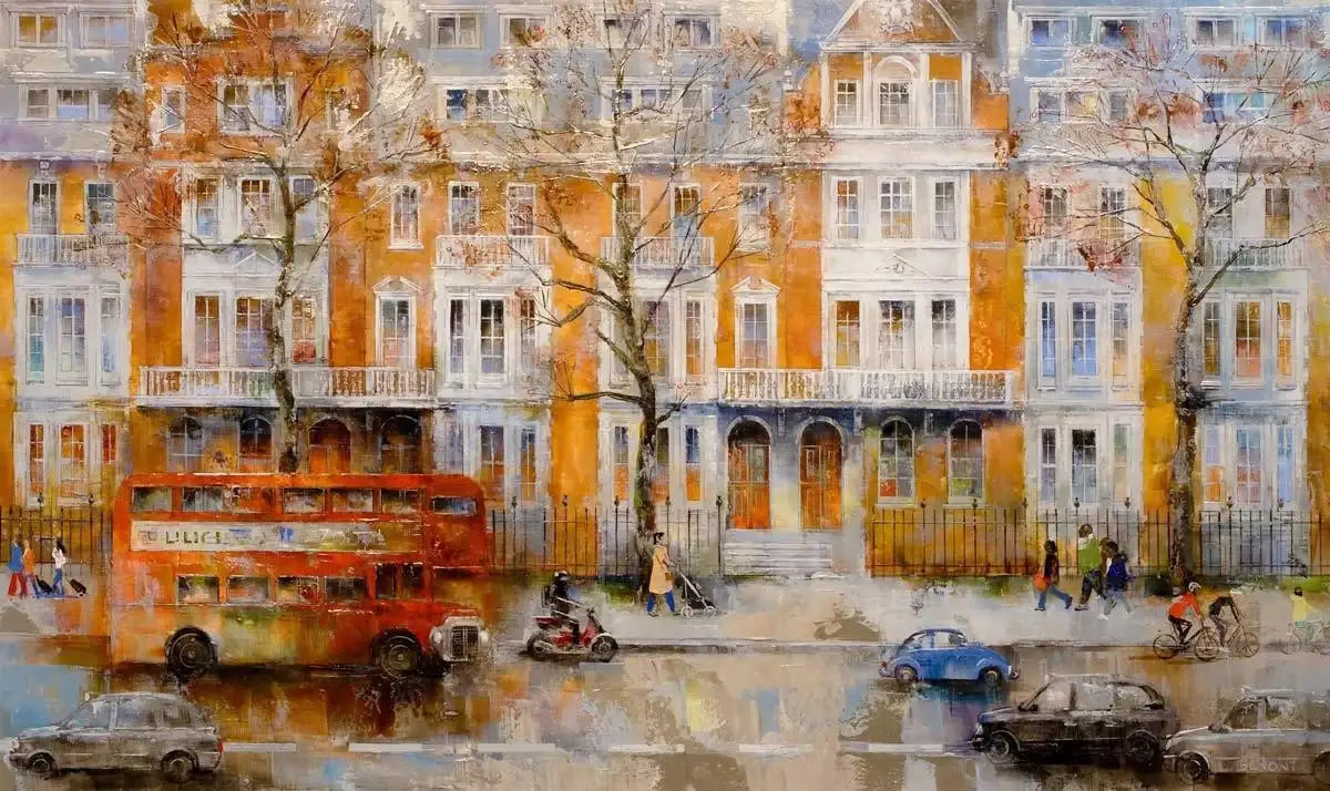 Autumnal London -SOLD by artist Veronika Benoni - Wyecliffe Galleries