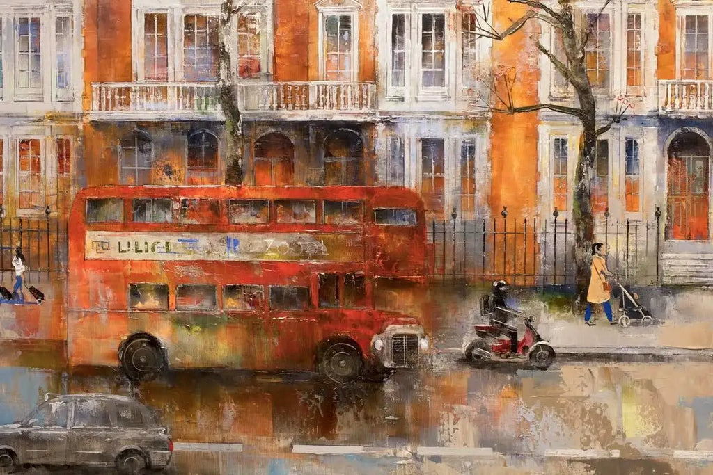 Autumnal London -SOLD by artist Veronika Benoni - Wyecliffe Galleries