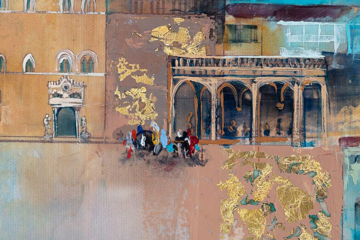 Blue Skies In Florence - Original by artist Veronika Benoni - Wyecliffe Galleries