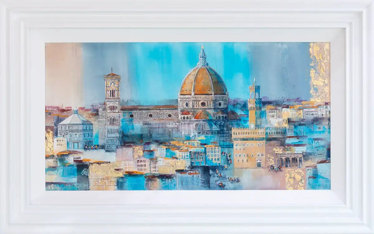 Blue Skies In Florence - Original by artist Veronika Benoni - Wyecliffe Galleries