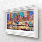 Boats of Amsterdam - Original SOLD by artist Veronika Benoni - Wyecliffe Galleries