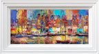 Boats of Amsterdam - Original SOLD by artist Veronika Benoni - Wyecliffe Galleries