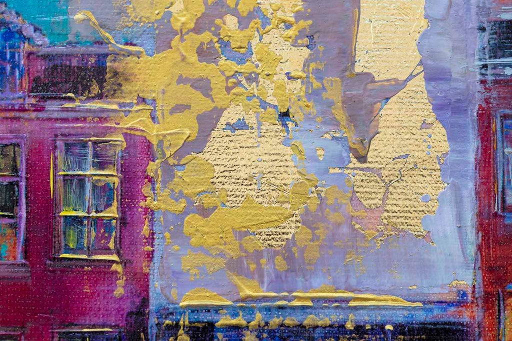 Boats of Amsterdam - Original SOLD by artist Veronika Benoni - Wyecliffe Galleries