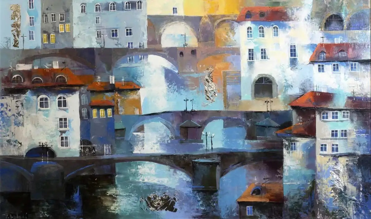 Bridges - SOLD by artist Veronika Benoni - Wyecliffe Galleries