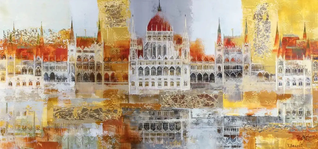 Budapest Parliament - Original - SOLD by artist Veronika Benoni - Wyecliffe Galleries