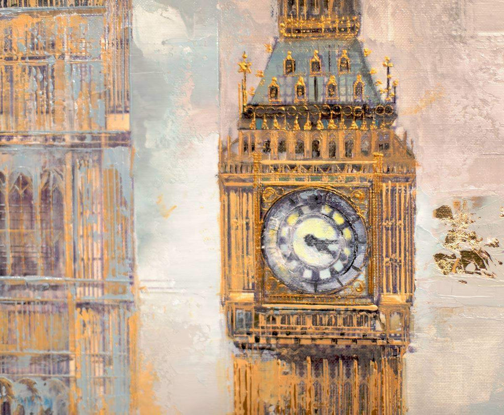 Busy Day At London Parliament - SOLD by artist Veronika Benoni - Wyecliffe Galleries