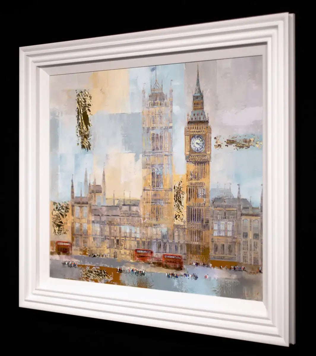 Busy Day At London Parliament - SOLD by artist Veronika Benoni - Wyecliffe Galleries