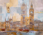 Busy Day At London Parliament - SOLD by artist Veronika Benoni - Wyecliffe Galleries