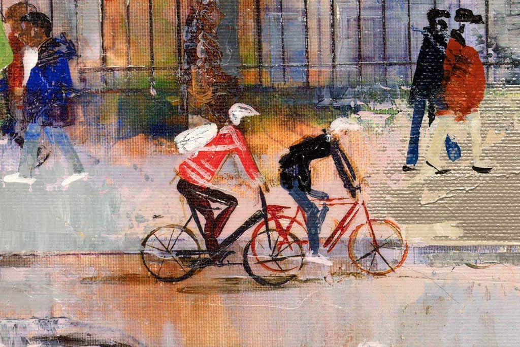 Busy in Battersea - Original - SOLD by artist Veronika Benoni - Wyecliffe Galleries