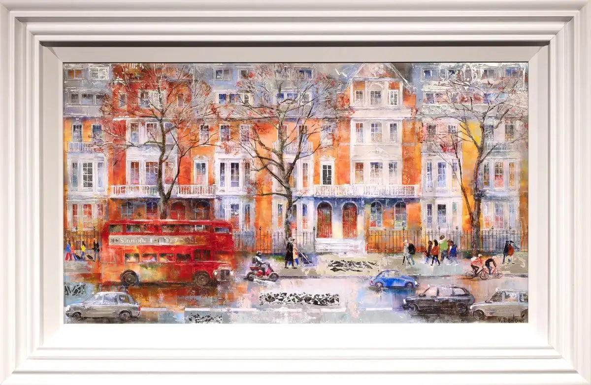 Busy in Battersea - Original - SOLD by artist Veronika Benoni - Wyecliffe Galleries