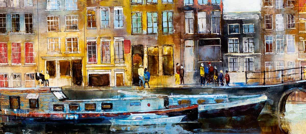 By the River - Original - SOLD by artist Veronika Benoni - Wyecliffe Galleries