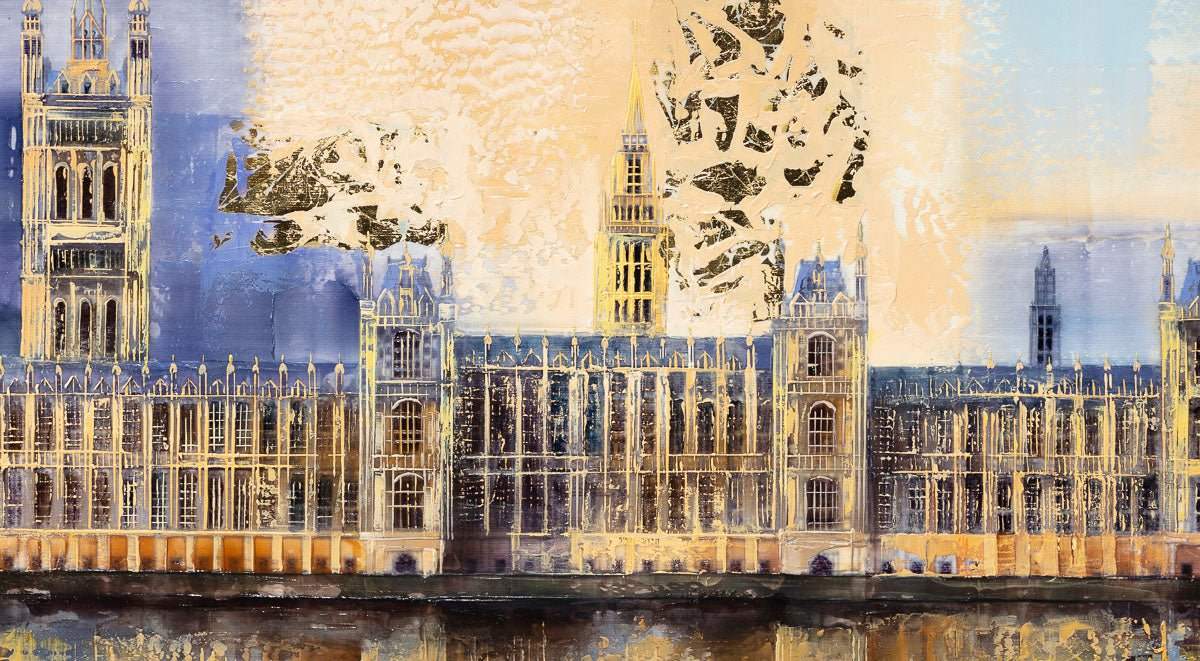 Calm in the City - Original - SOLD by artist Veronika Benoni - Wyecliffe Galleries