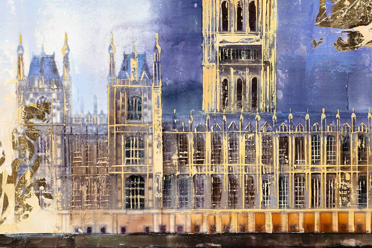 Calm in the City - Original - SOLD by artist Veronika Benoni - Wyecliffe Galleries