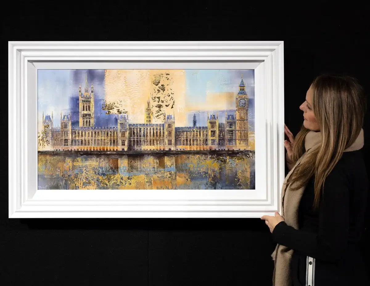 Calm in the City - Original - SOLD by artist Veronika Benoni - Wyecliffe Galleries