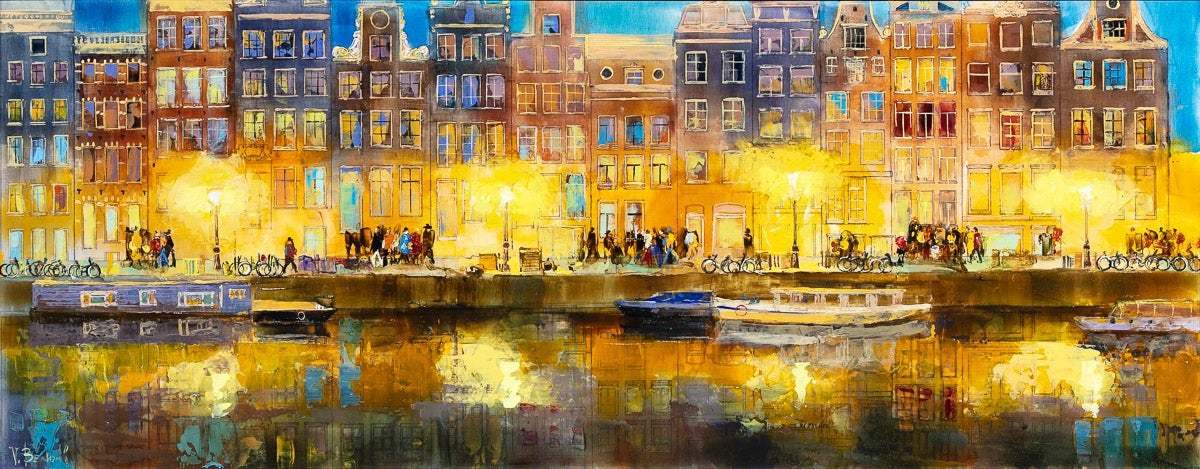 City Glow - Original - SOLD by artist Veronika Benoni - Wyecliffe Galleries
