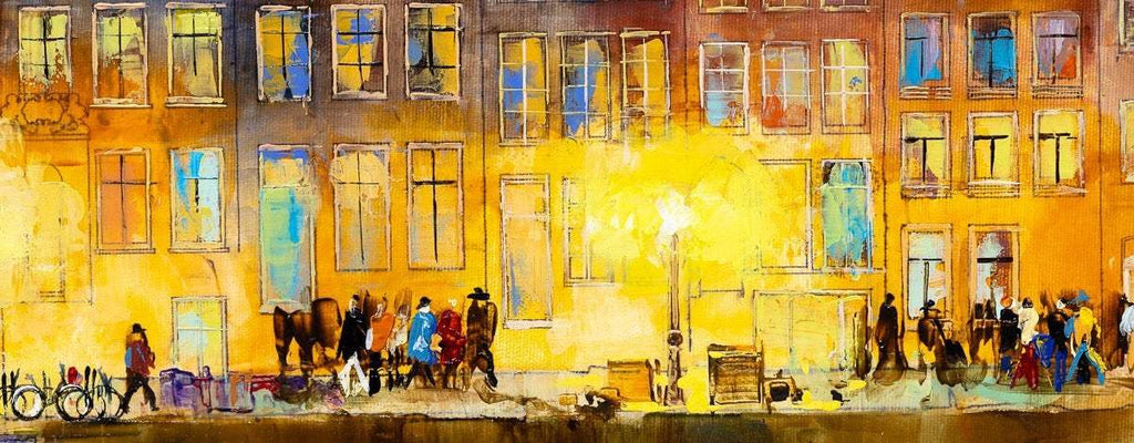 City Glow - Original - SOLD by artist Veronika Benoni - Wyecliffe Galleries