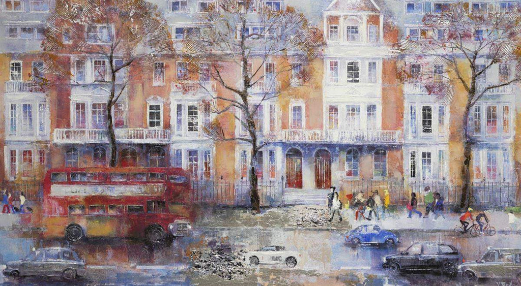 City Hustle - Original - SOLD by artist Veronika Benoni - Wyecliffe Galleries