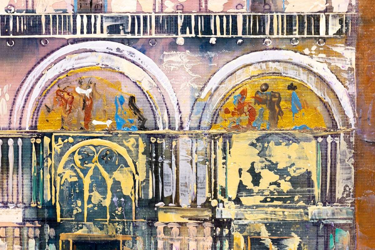 City of Gold - Original - SOLD by artist Veronika Benoni - Wyecliffe Galleries