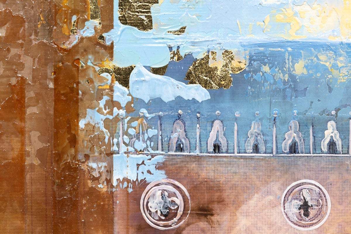 City of Gold - Original - SOLD by artist Veronika Benoni - Wyecliffe Galleries