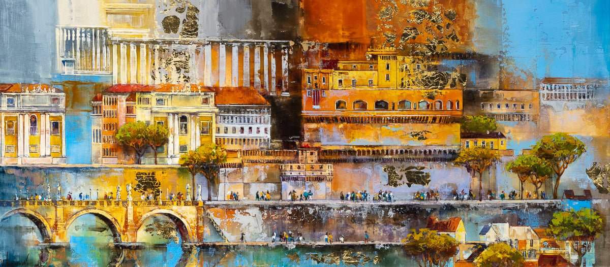 City of Rome - Original - SOLD by artist Veronika Benoni - Wyecliffe Galleries