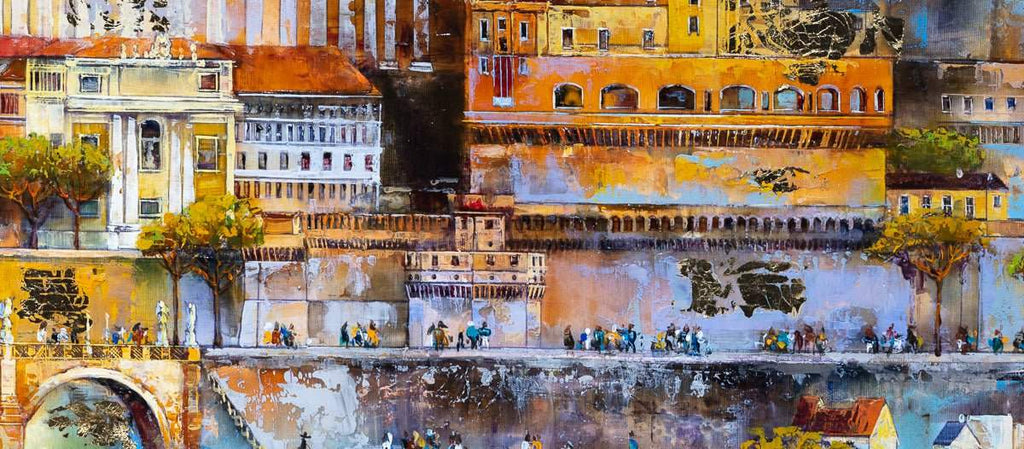 City of Rome - Original - SOLD by artist Veronika Benoni - Wyecliffe Galleries