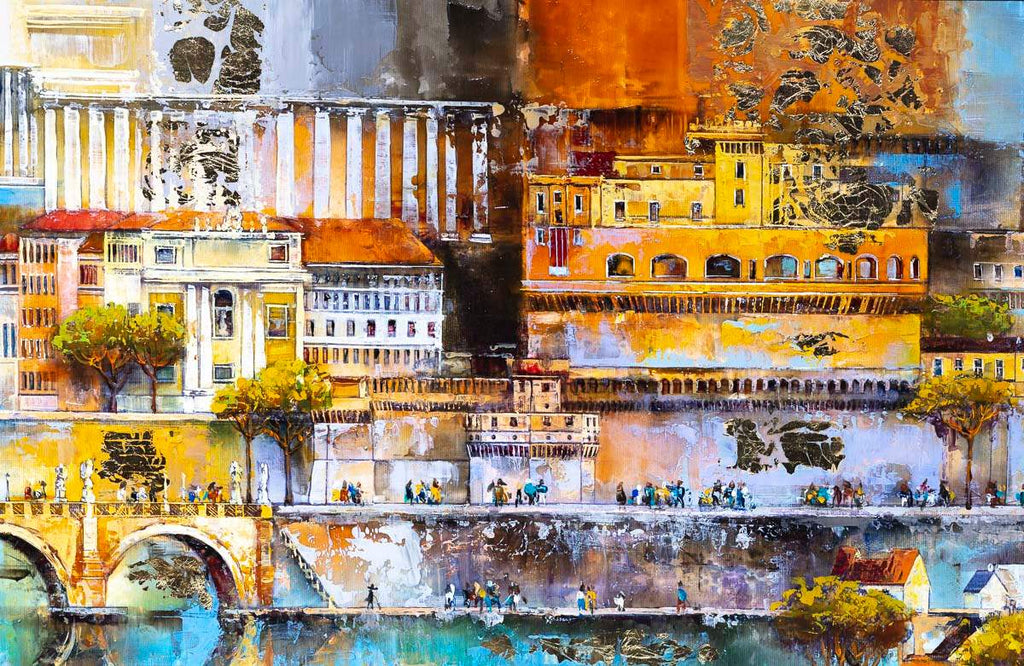 City of Rome - Original - SOLD by artist Veronika Benoni - Wyecliffe Galleries