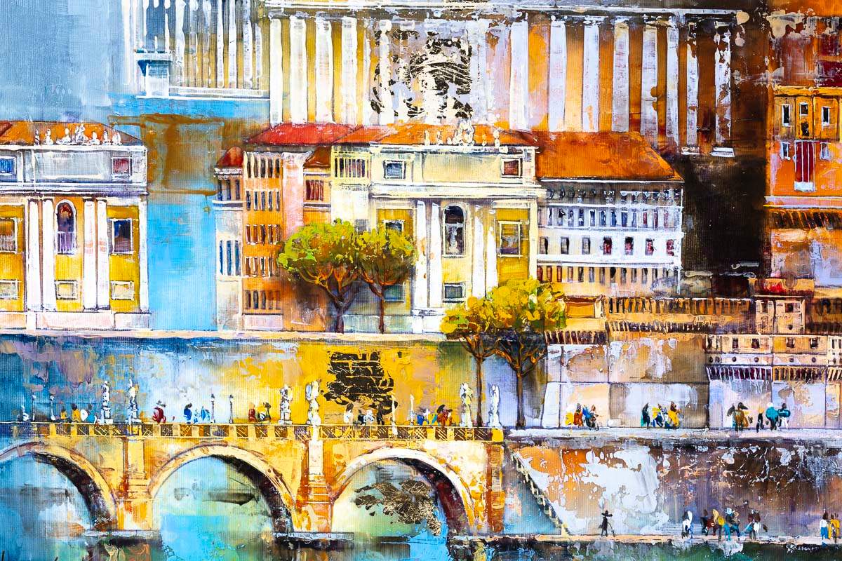 City of Rome - Original - SOLD by artist Veronika Benoni - Wyecliffe Galleries