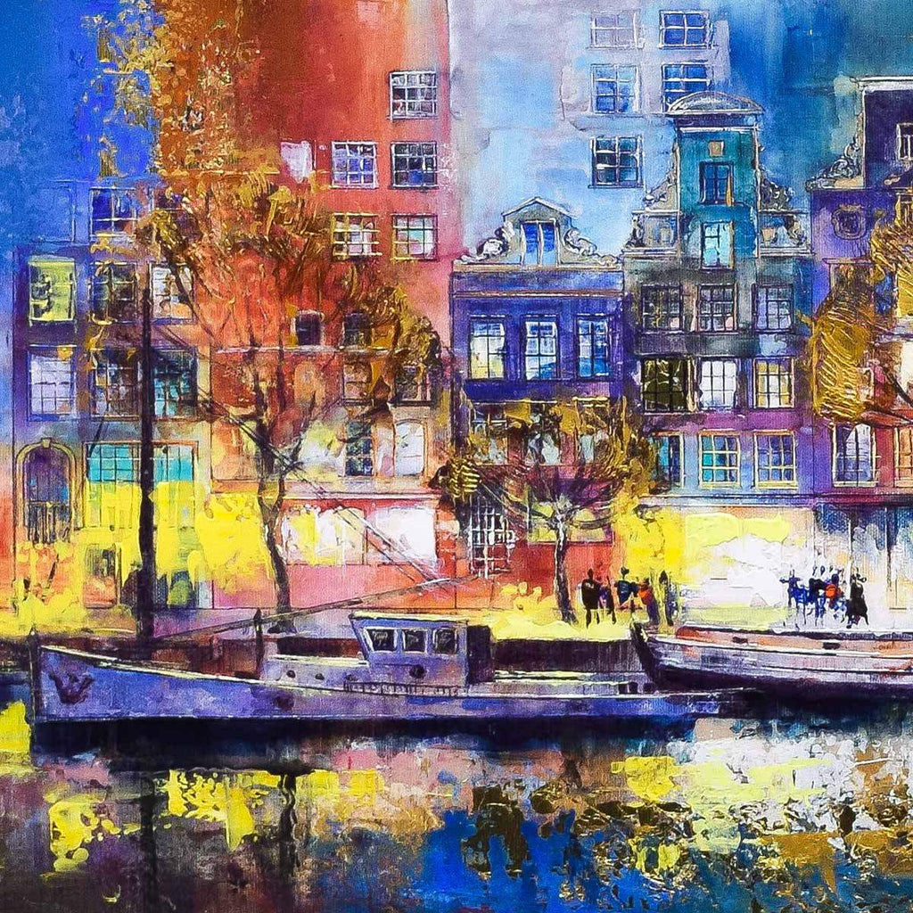 Colours of Our City - Original - SOLD by artist Veronika Benoni - Wyecliffe Galleries