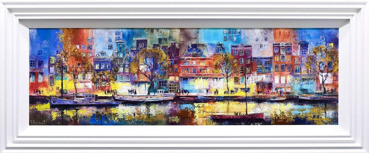 Colours of Our City - Original - SOLD by artist Veronika Benoni - Wyecliffe Galleries