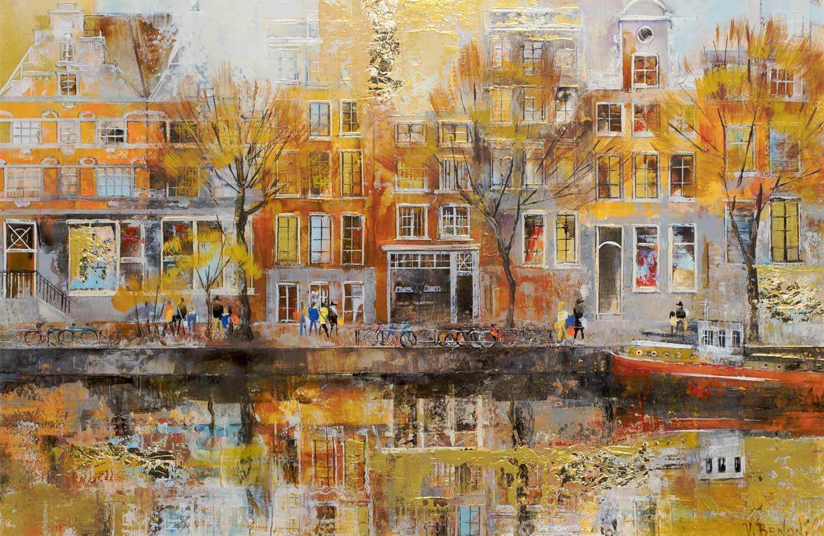 Dam Square - SOLD by artist Veronika Benoni - Wyecliffe Galleries