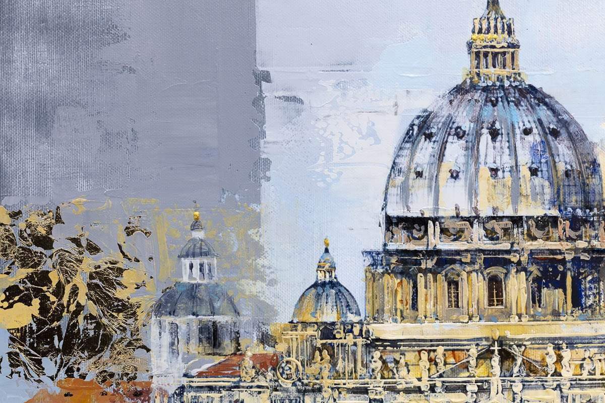 Day in Rome - Original - SOLD by artist Veronika Benoni - Wyecliffe Galleries